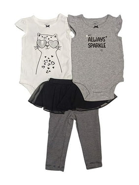 Carters 3 or 6 Months 2 Piece Set Kitty Cat I Love Mommy Cheetah Print Theme